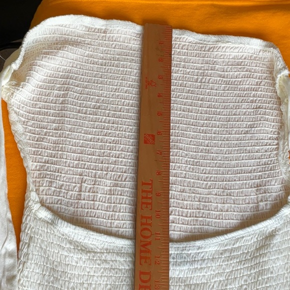 NWOT Free People Cream Beach Low Back Bodysuit with Tie Back Size M - Picture 8 of 16